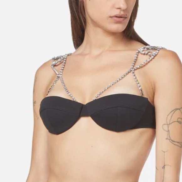 GCDS-BLING JERSEY BRA NWT - Picture 2 of 12